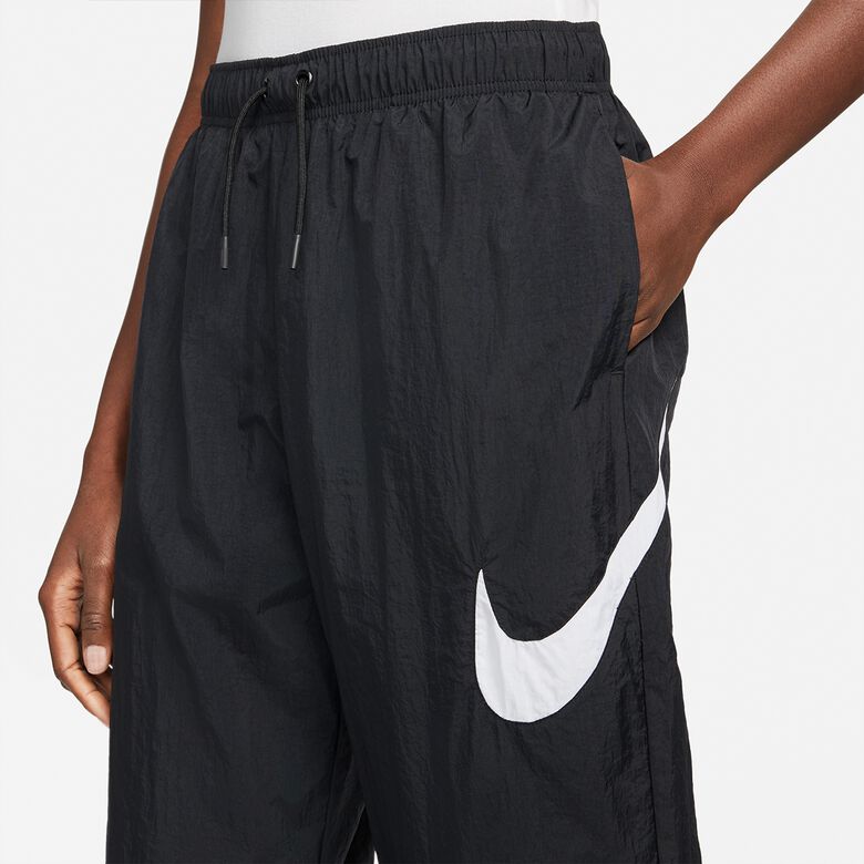 Compra NIKE Essential Women's Mid-Rise Pants black/white Last sizes en SNIPES