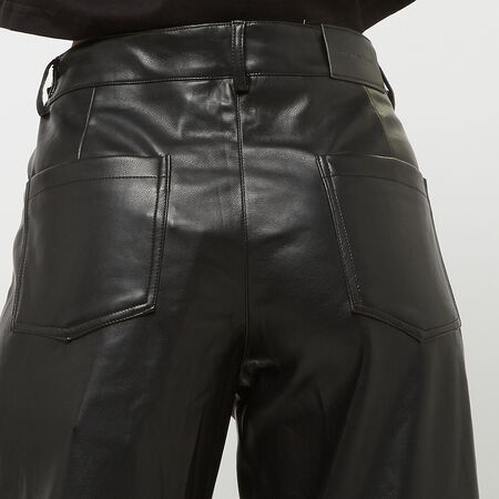Liston Wide Fake Leather Pants