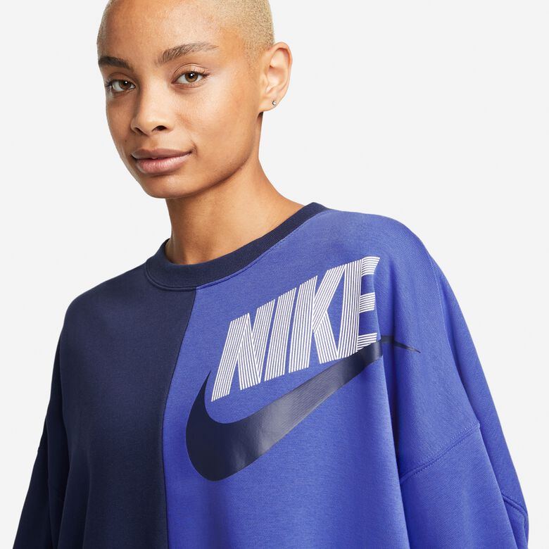 Compra NIKE Sportswear Over-Oversized Fleece Dance Sweatshirt navy/lapis Cozy Style en SNIPES