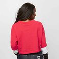 Colorblocked Cropped cherry red