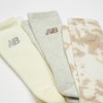 Fashion Cushioned Crew Socks w/Tie-Dye (3 Pack)