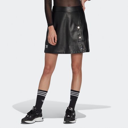 heno Lluvioso Competencia Compra adidas Originals Faux Leather Skirt black Faldas en SNIPES