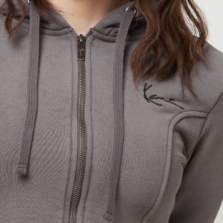 Chest Signature Washed Corsage Full Zip Hoodie 