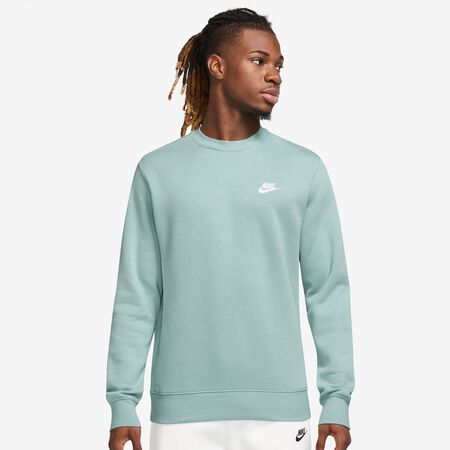 Nunca calentar medios de comunicación Compra NIKE Sportswear Club Crew Basketball Pullover mineral/white  Sweatshirts en SNIPES