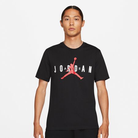 Compra JORDAN Air Wordmark black/white/gym red T-Shirt en