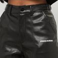 Liston Wide Fake Leather Pants