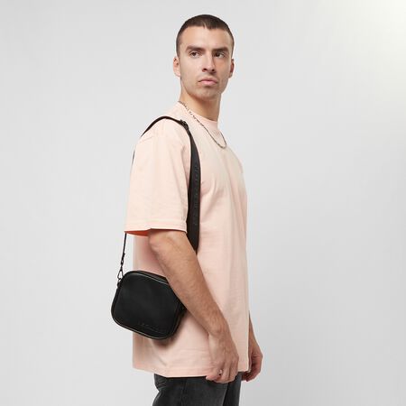 Skibo Logo Faux Leather Shoulder Strap Bag