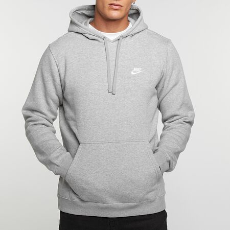 Compra NIKE Sportswear Club Fleece Pullover Hoodie dark grey grey heather/white Cozy Style Guide en SNIPES