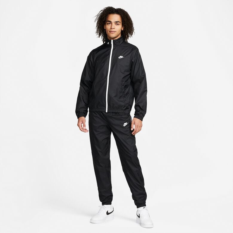 NIKE Sportswear Men's Lined Woven Track Suit black/white Chándales en