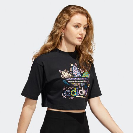 vino Administración Acercarse Compra adidas Originals Love Unites Cropped Trefoil T-Shirt  black/multicolor T-Shirts en SNIPES