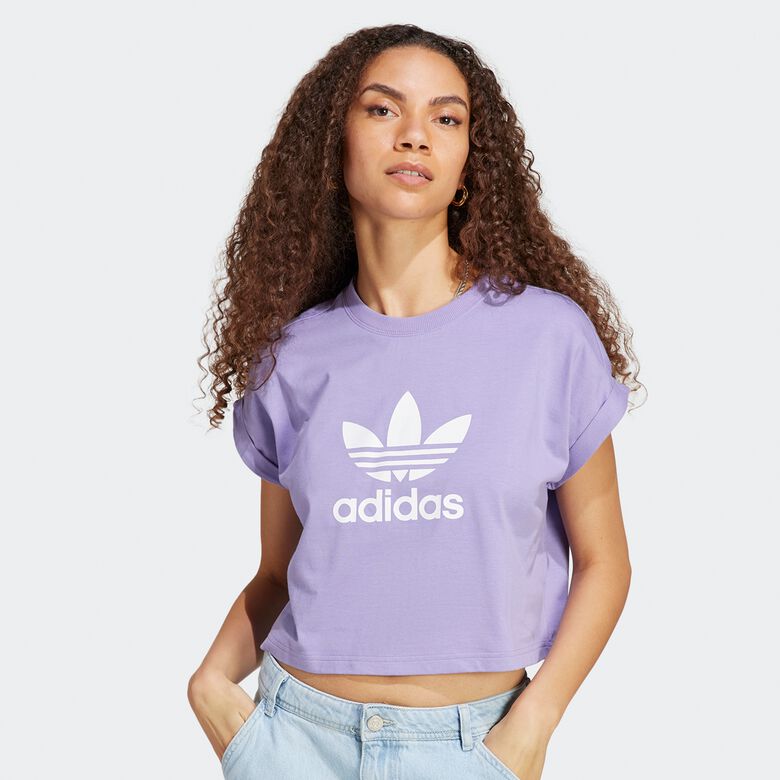Compra adidas Originals Camiseta adicolor Trefoil magic lilac T-Shirts en SNIPES