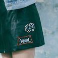 x Stranger Things Patched Synthetic Leather Skirt