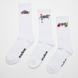 Small Logo Embroidered Crew Socks (3 Pack)
