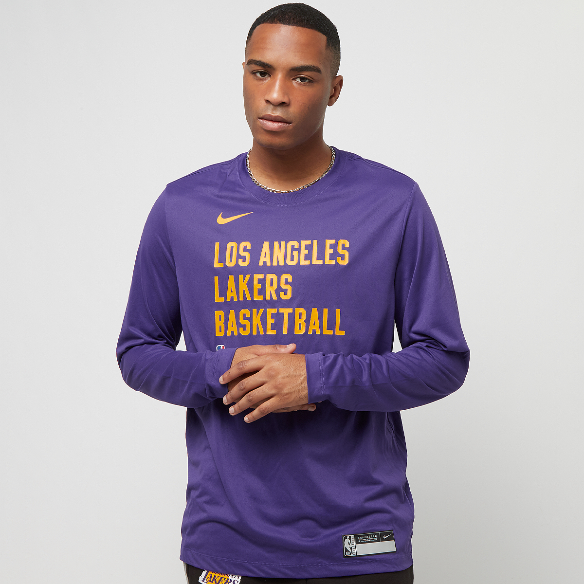 NBA Los Angeles Lakers Dri-Fit Essential Print Longsleeve Tee product